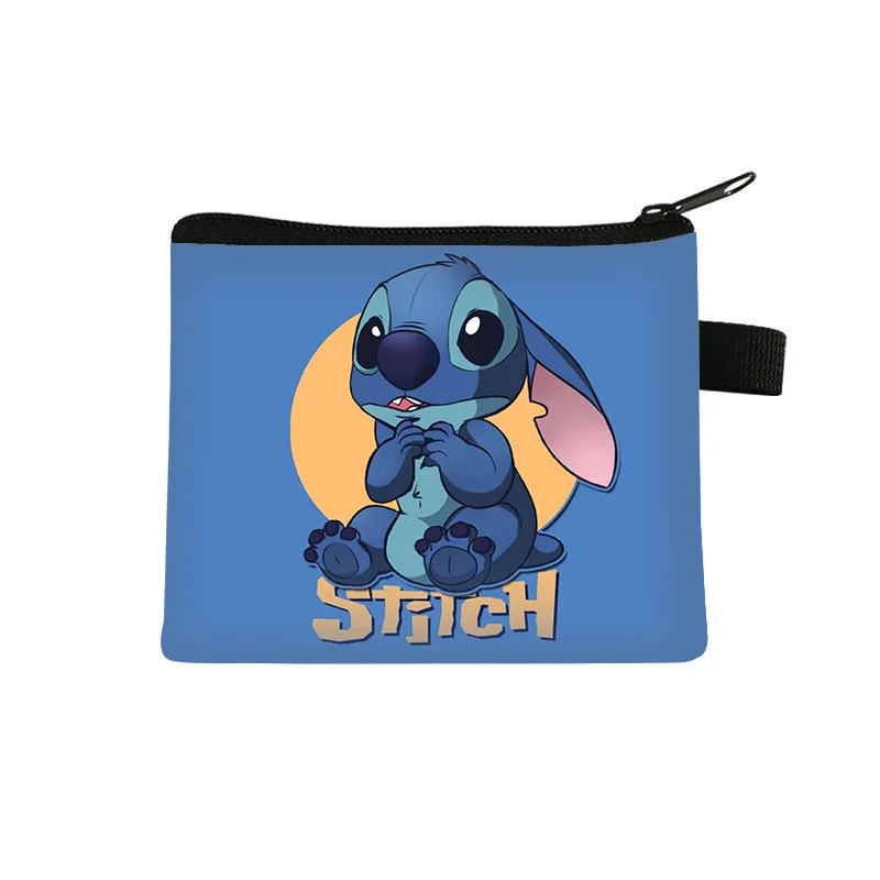 Kotak Pensil Jahit Disney Gambar Kartun Lilo & Stitch  Tas Pena Cetakan Perlengkapan Sekolah Pelajar Tas Penyimpan Penghapus Pen