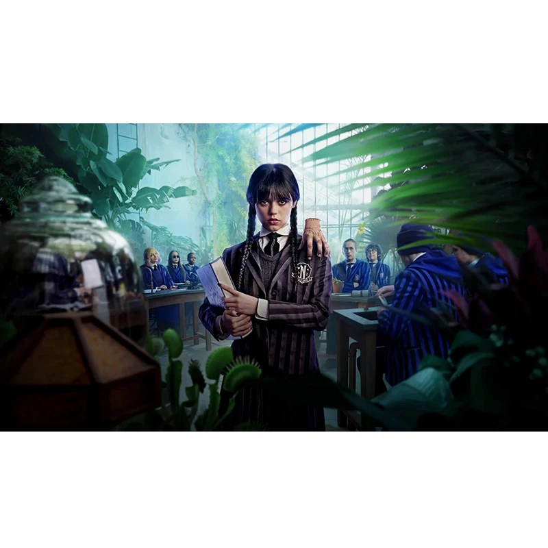 7 Options Wednesday Addams Backdrop Kids Birthday Photography Background TV Show Poster Vinyl Polyester Photo Booth Props