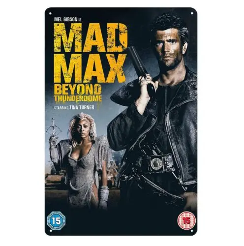 Affiche en métal du film Mad Max Beyond, signe en étain, plaque 20x30cm