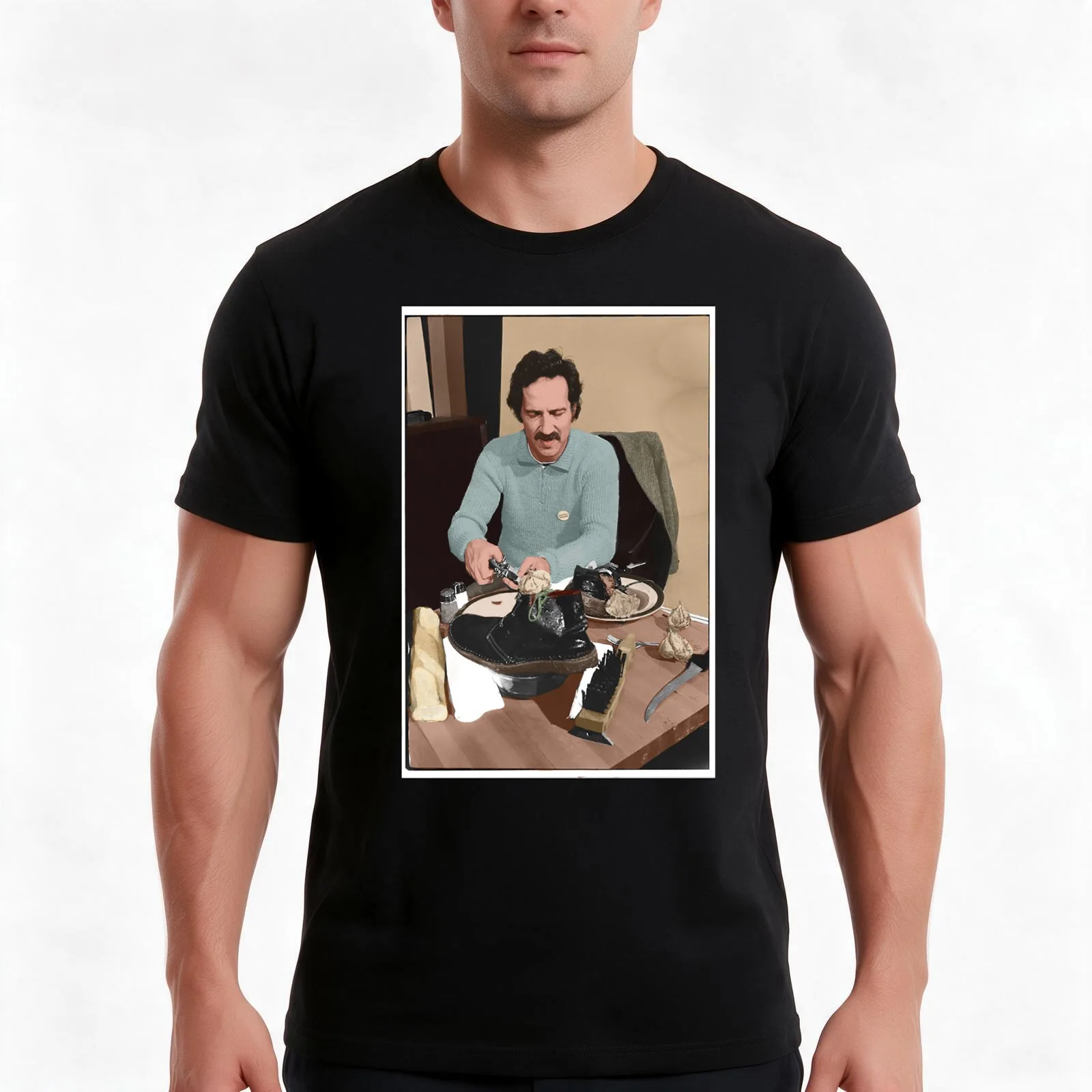Werner Herzog Eats His Shoe T-Shirt Summer Casual Cotton Tee Oversized Streetwear Tops Vintage Graphic Print 100% Cotton