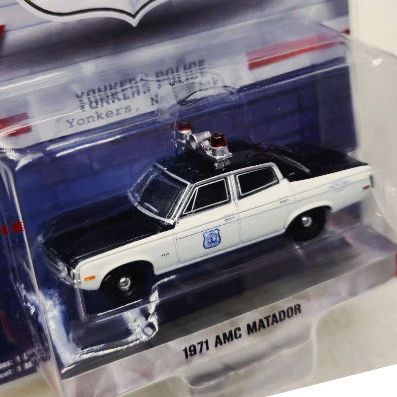 

Greenlight 1:64 Heat Tracking Series 35–1971 AMC Matador - Yonkers, коллекция полицейских автомобилей Нью-Йорка, игрушка в подарок, модель, настенная подвеска