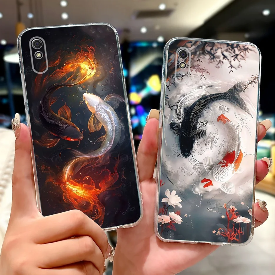 For Xiaomi Redmi 9A Case New Fashion Painted Cover 6.53'' Soft Slim Phone Case For Xiaomi Redmi 9AT 9A Redmi9A T Back Cover Bags