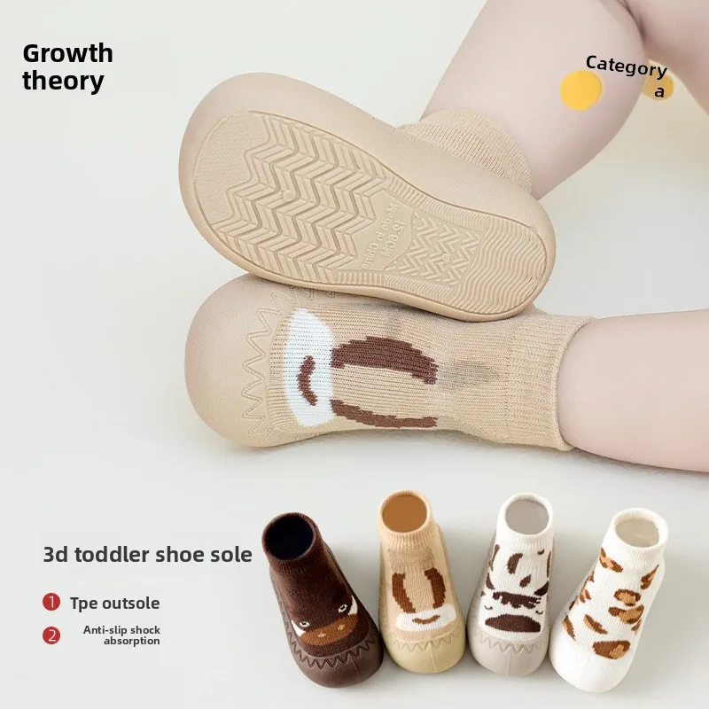 

Baby Floor Shoes & Socks - Autumn Class A, Non-Slip Newborn/Toddler, Indoor Use, Soft, Baby Girls/Boys, Warm Safe Kids' Footwear