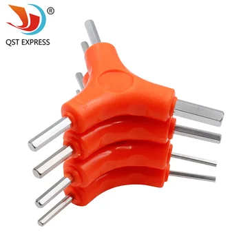 Zestaw kluczy sześciokątnych 3 w 1 2,5/3/4/5/6/8 mm Klucz sześciokątny ze stali węglowej Narzędzia ręczne Narzędzia do konserwacji rowerów