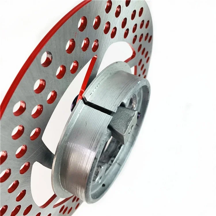 110mm Motorcycle Rear Drum brake Disc Brake 70mm Hole Conversion Tightening Ring for 220mm Disc Electric Scooter E-bike Moped