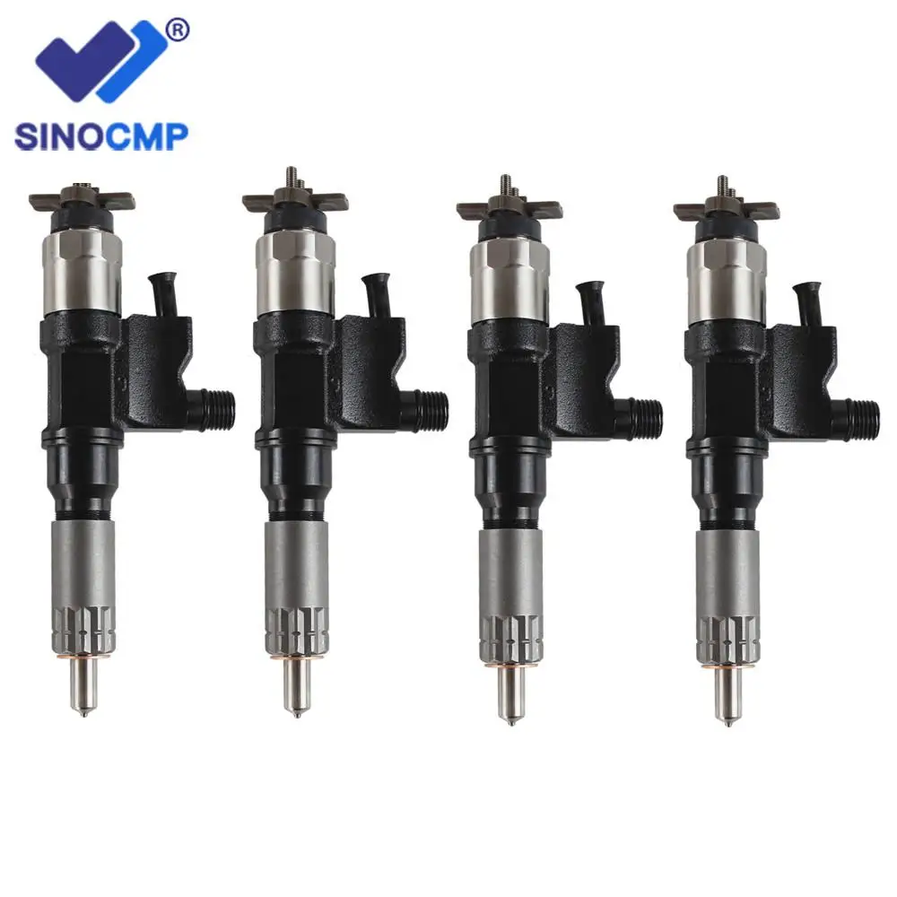 4PCS 4HK1, 5.2L Fuel Injectors 095000-5471 8-98151837-0 086547479165 for 2001-07 Isuzu NPR NPR-HD Diesel Engine Parts