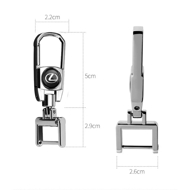 سلسلة مفاتيح شارة تصفيف السيارة ، حلقة مفاتيح معدنية ، ملحقات لكزس F Sport ، RX ، NX ، LS ، UX ، LM ، GX ، LC ، RZ ، IS ، CT ، GS ، RC ، HS ، SC ، TX ، 1