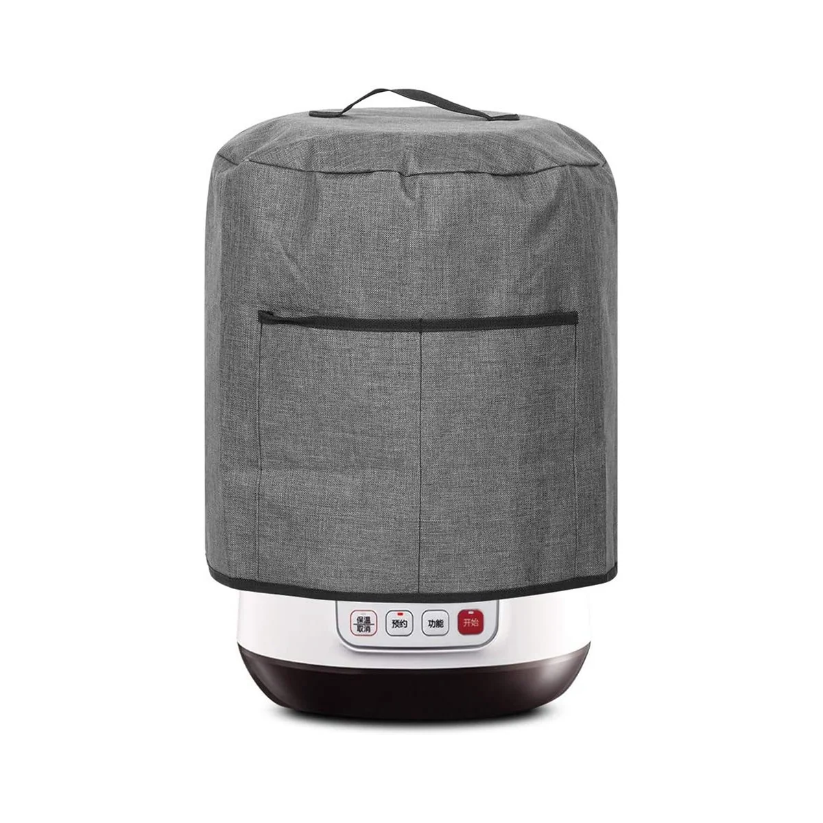 ฝาครอบหม้อทอดอากาศฝาครอบกันฝุ่นสําหรับหม้อทอดอากาศเครื่องใช้ในครัวครอบคลุมอุปกรณ์เสริมหม้อทอดอากาศแบบพกพาพร้อมที่จับ 2 อัน