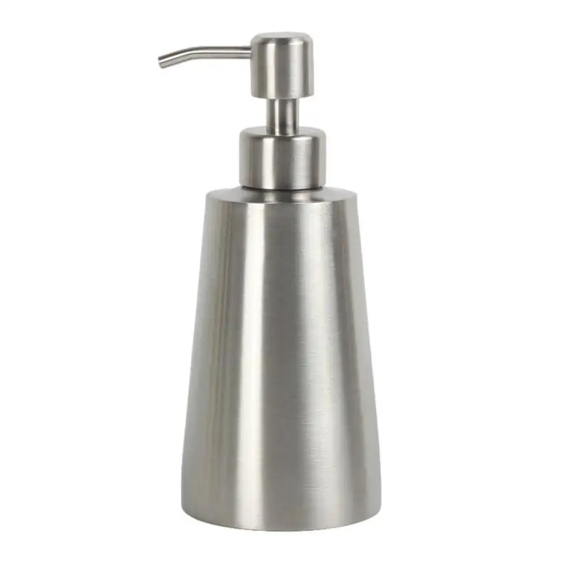 350ml Stainless Steel Liquid Soap Dispenser Bathroom Soap Container Pump Shampoo Lotion Dispenser Bottle Hand Sanitizer Holder