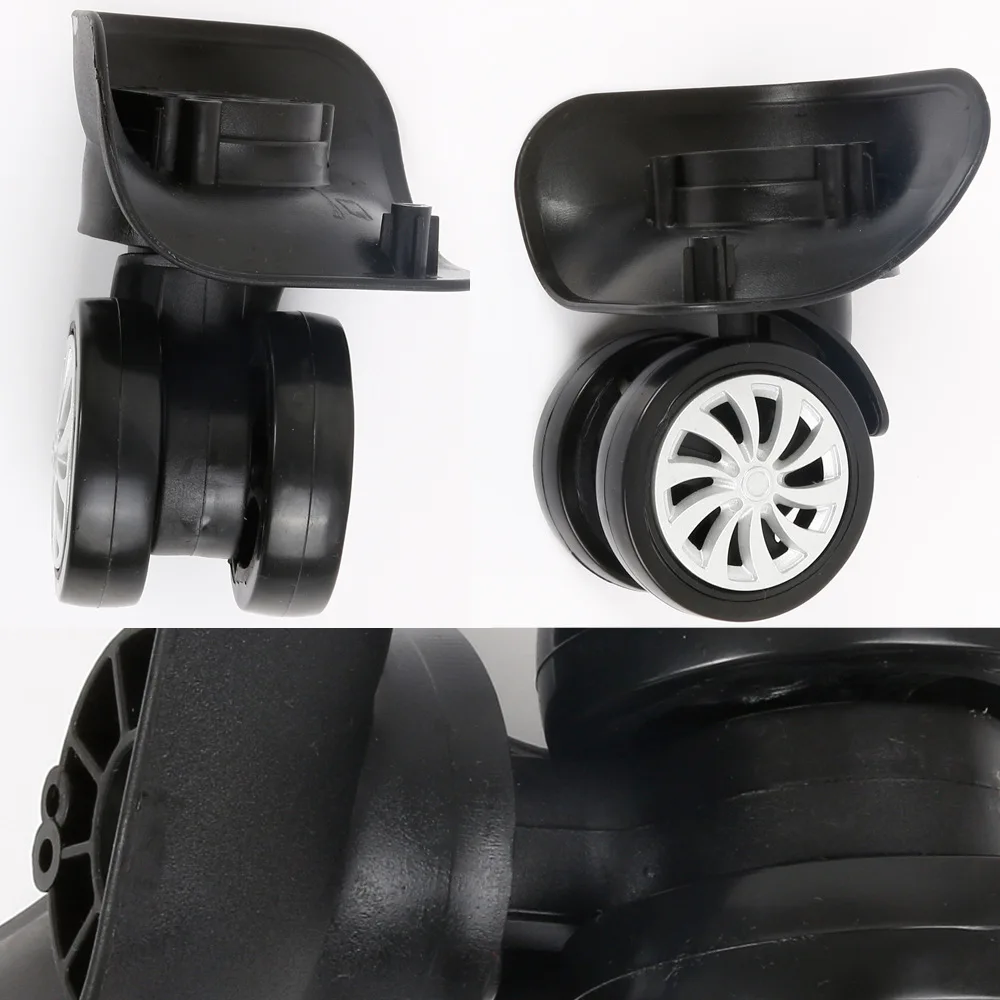 

A Pair/Set Replacement Luggage Repair Trolley Suitcase Accessories Travel Luggage Wheels For Suitcases Rubber Aircraft Wheel