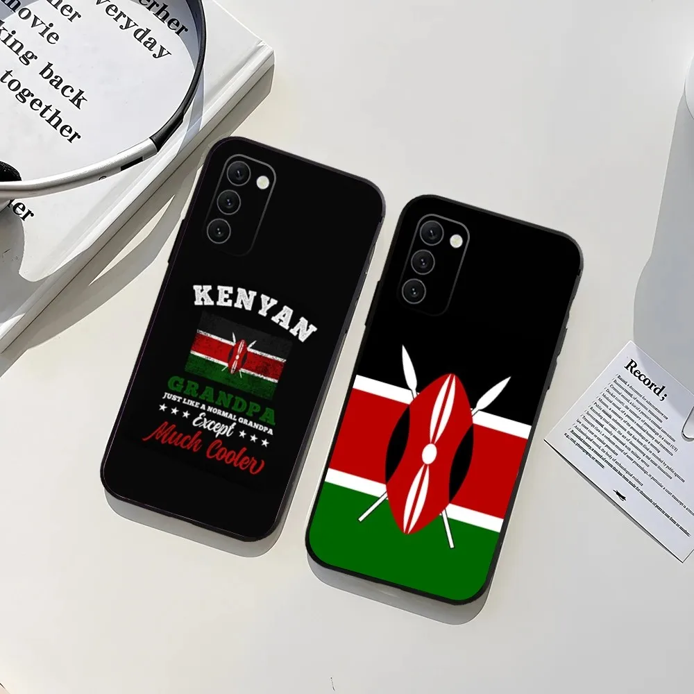 K-Kenya Flag Phone Case For Samsung Galaxy A13,A21s,A22,A31,A32,A52,A53,A71,A80,A91 Soft TPU Protective Cover