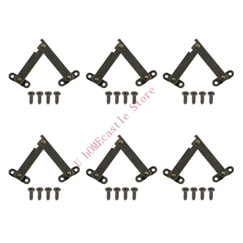 63HF Small Box Lid Support HingeHeavy Duty Long Service Metal Lid Stay Hinges for Home