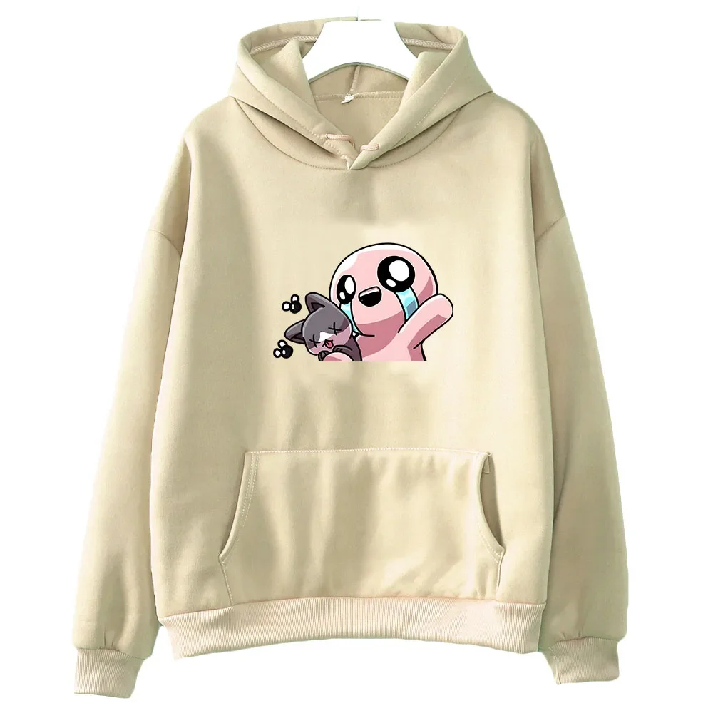 Roguelike The Binding of Isaac Anime Hoodie WOMEN Kawaii/Cute Sweatwear Couple Sweatshirt Autumn/Winter Printing Korean Style