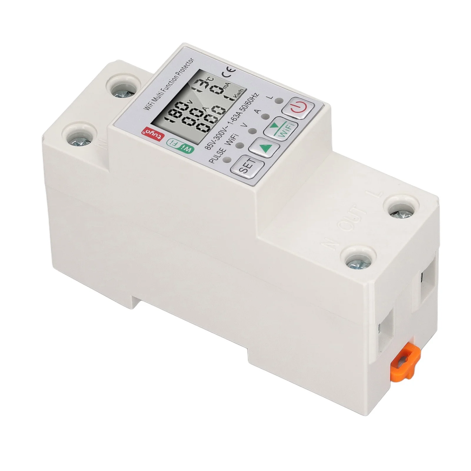 WiFi Smart Power Meter Switch for Tuya Energy Circuit Breaker Multi Function Protector with Metering AC85‑300V 63A