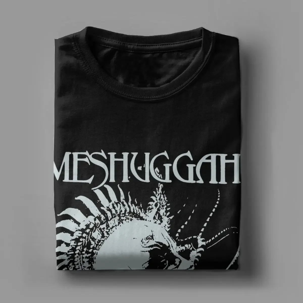 Men\'s T-Shirt Koloss Extreme Metal Band Meshuggah Vintage Pure Cotton Tee Shirt Short Sleeve T Shirt Crewneck Tops Gift Idea