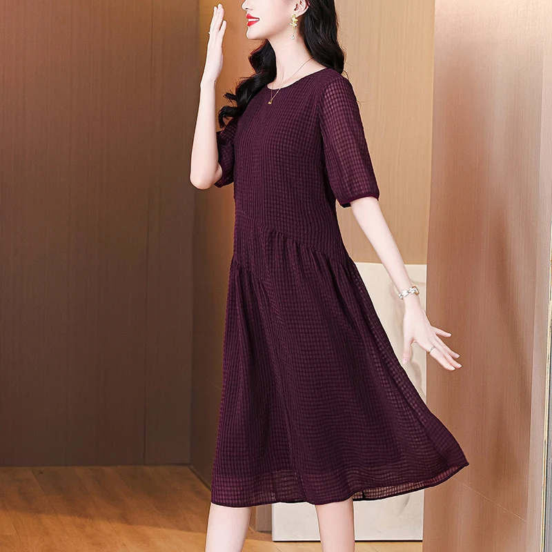 Robe mi-longue en Satin pour femmes, Vintage, luxe, moulante, bureau, imprimé, soie, ample, élégante, décontractée, soirée, été, 2025