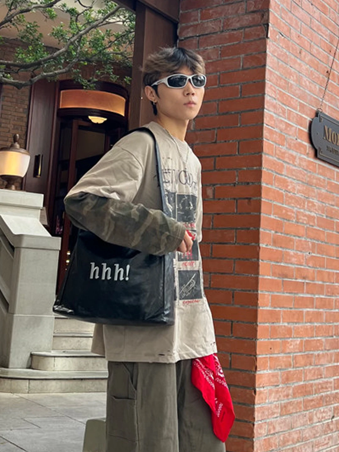 Retro Street Style Soft Leather Tote Bag Unisex Casual Ins Trend Shoulder Handbag Korean Style Single Shoulder Bag for Youth