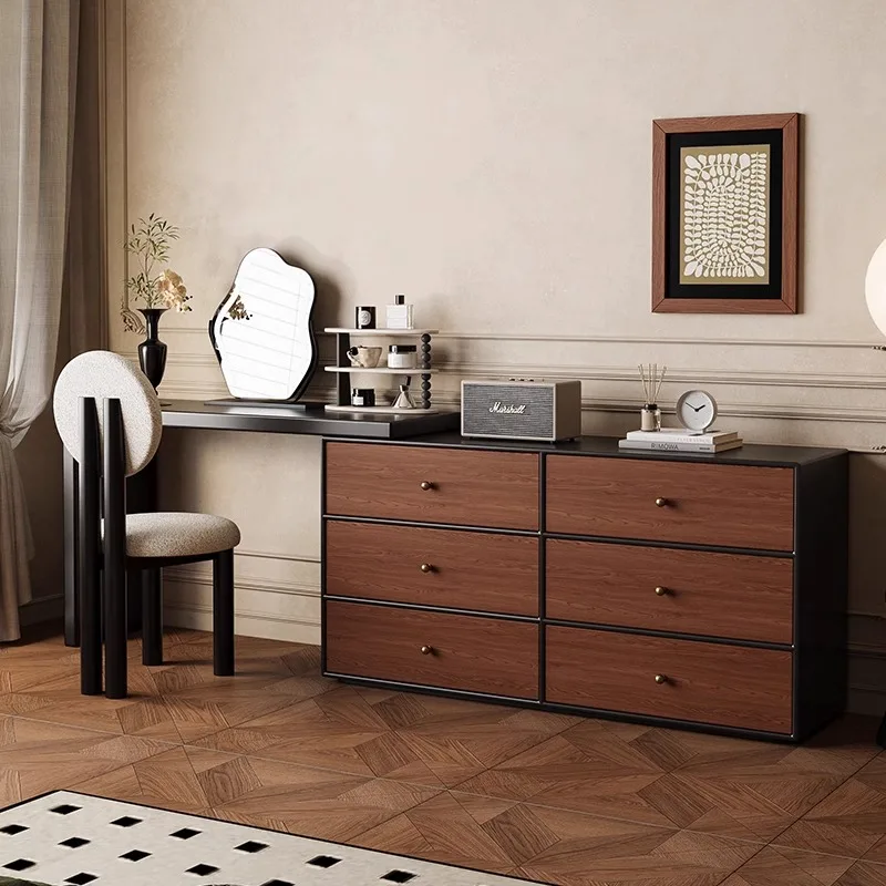 

Modern Coffee Vanity Table Makeup Living Room Storage Drawers Chair Dressing Table Wood Cosmetics Penteadeira Home Furniture
