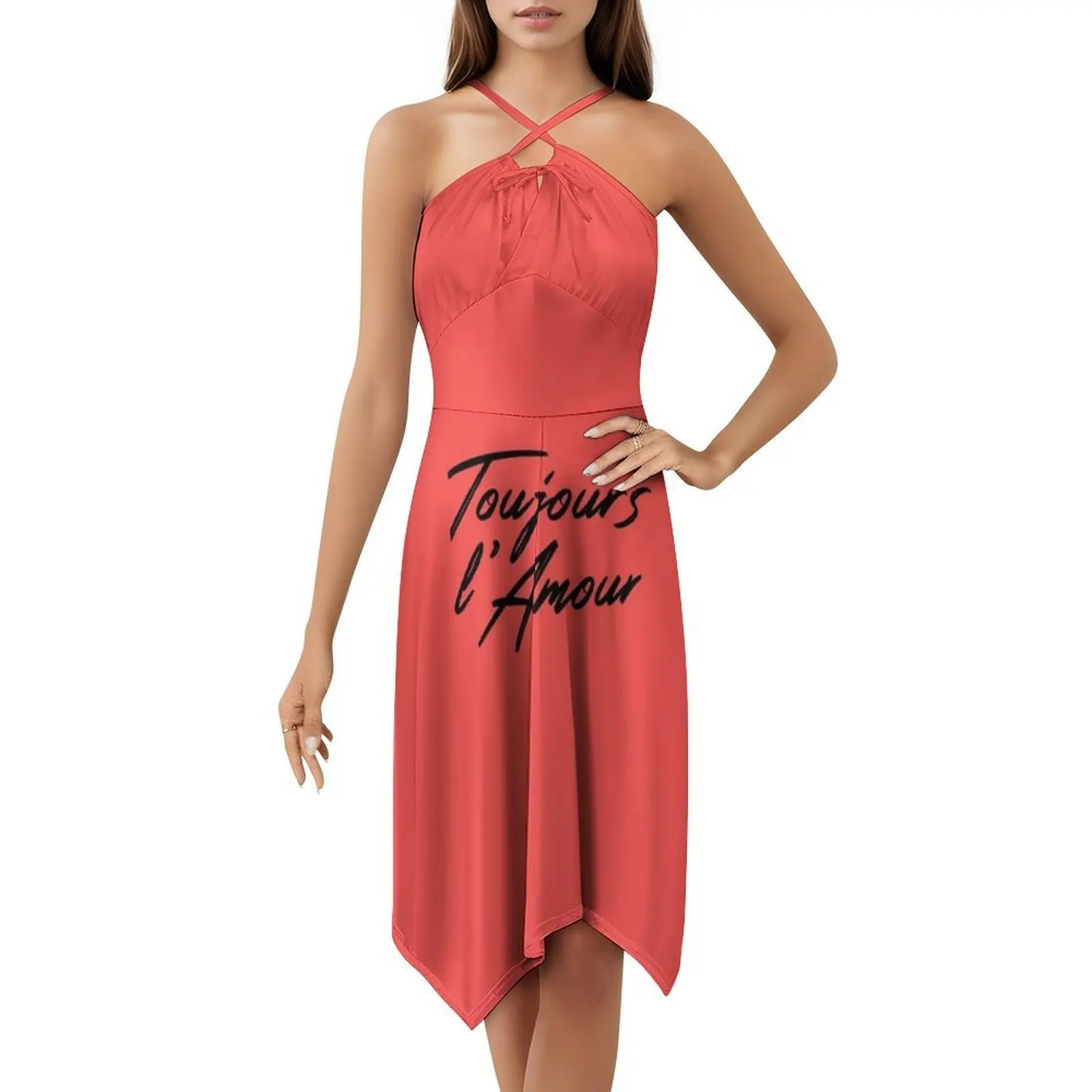 Valentine'S Day-Toujours L'Amour Women's Streetwear Party Dress Trendy Print Club Clothing For Female Love Valentines Day