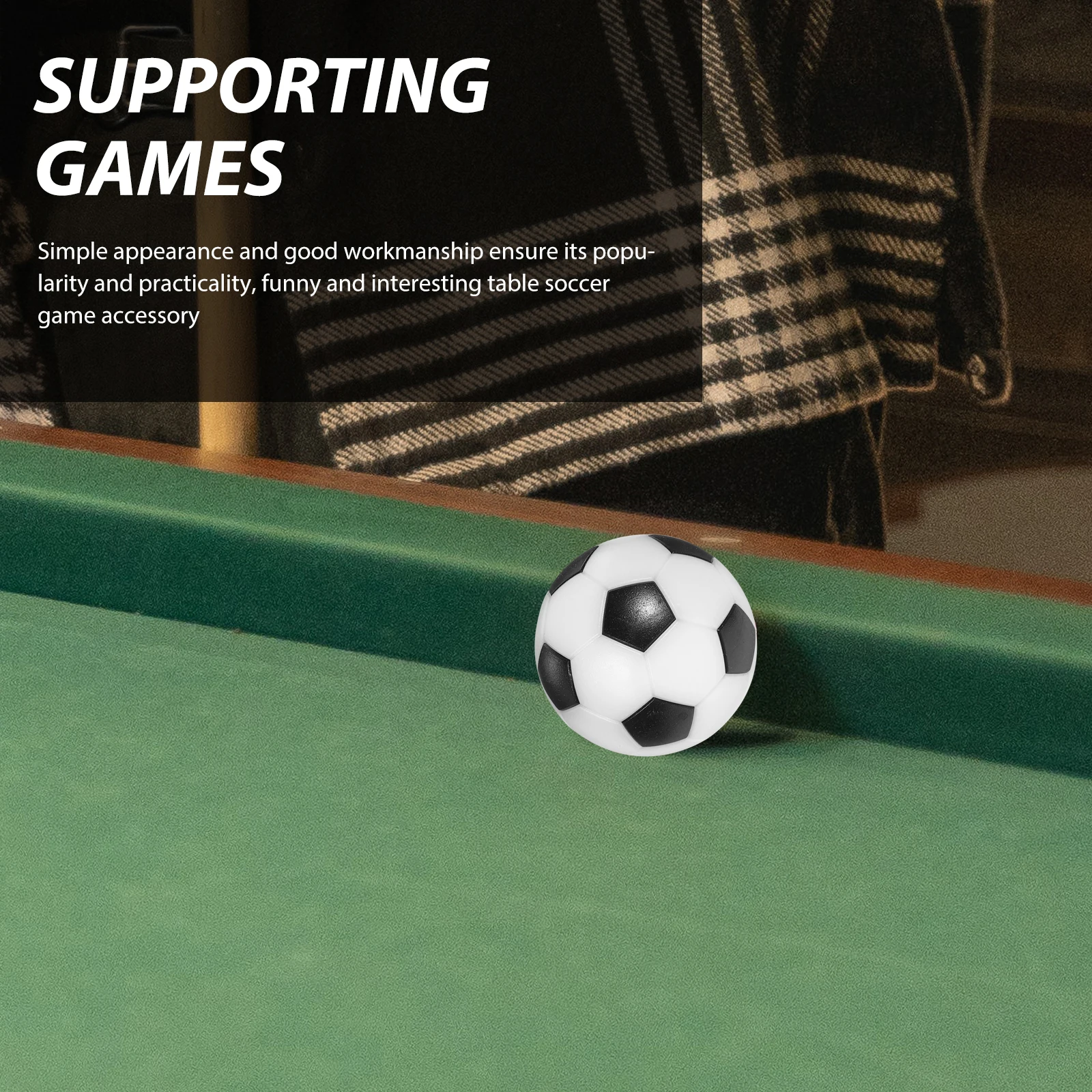

12 Pcs Football Balls for Table Soccer Kids Replacement Accessories Mini Plastic Tabletop EntertainmentFootball