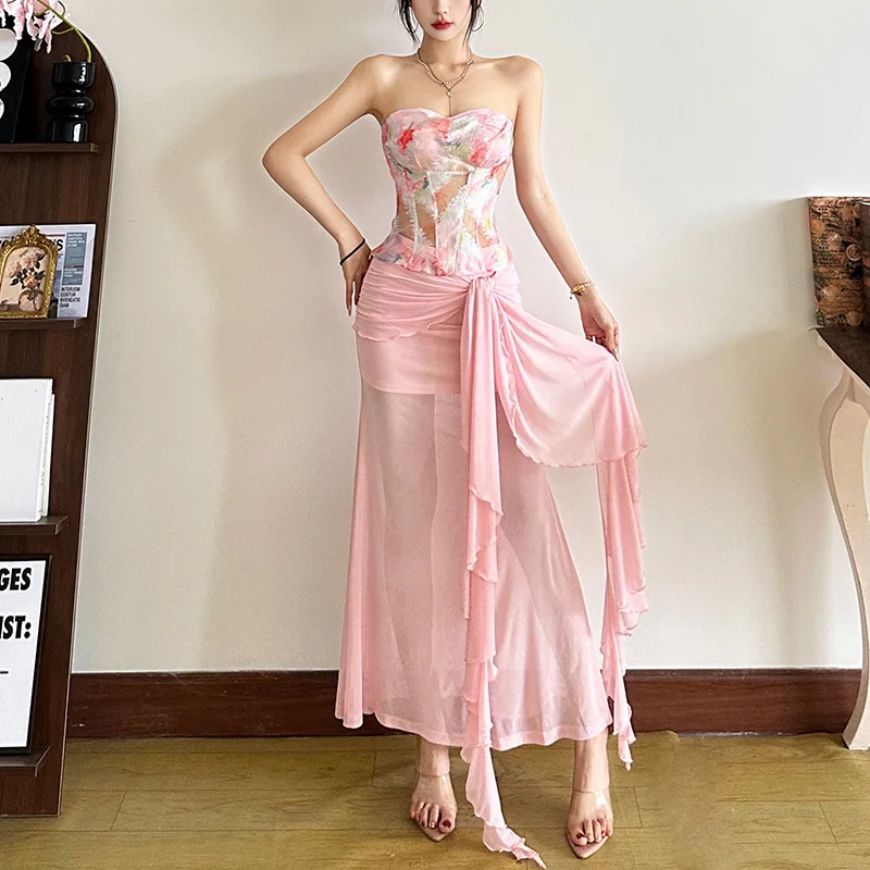 

Spring 2025 Women's Floral Print Slimming Casual Versatile Me Top Knitted Thin Sle New Arrival from China