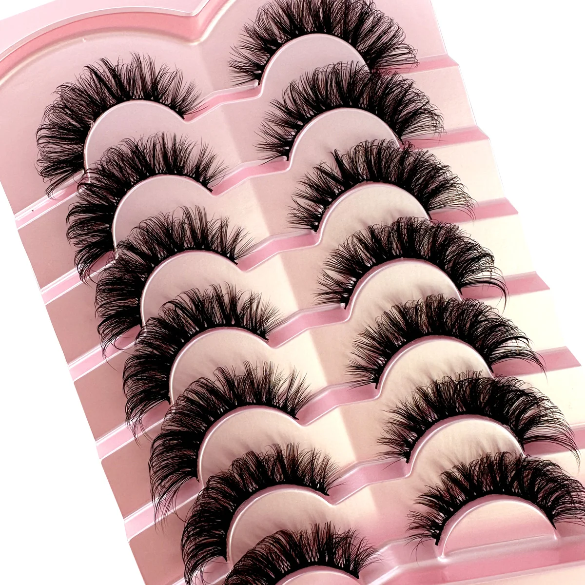 ナチュラル3Dミンクつけまつげ,「ふわふわ,ボリューム,ロシア,ナチュラルクロス,メイクアップ,新品