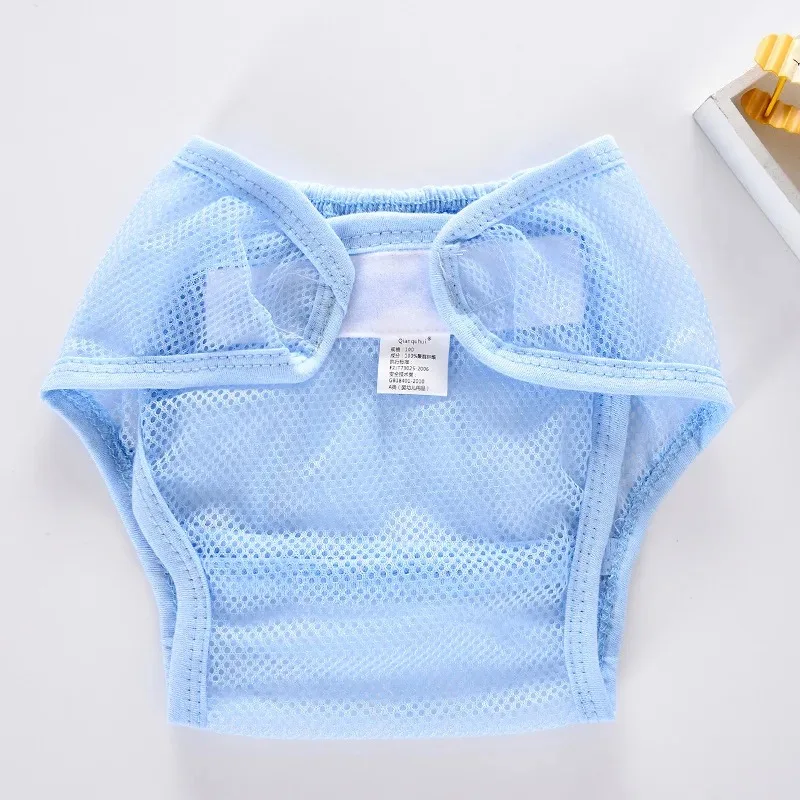 Baby Diapers Washable Newborn Summer Breathable Diaper Infant Cotton Liner Reusable Nappies Cloth Mesh Pocket Nappy