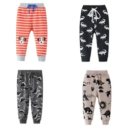 Jumping Meters New Arrival 2-7T Children's Boys Sweatpants Drawstring Autumn Spring Boys Girls Trousers Pants Baby Clothes