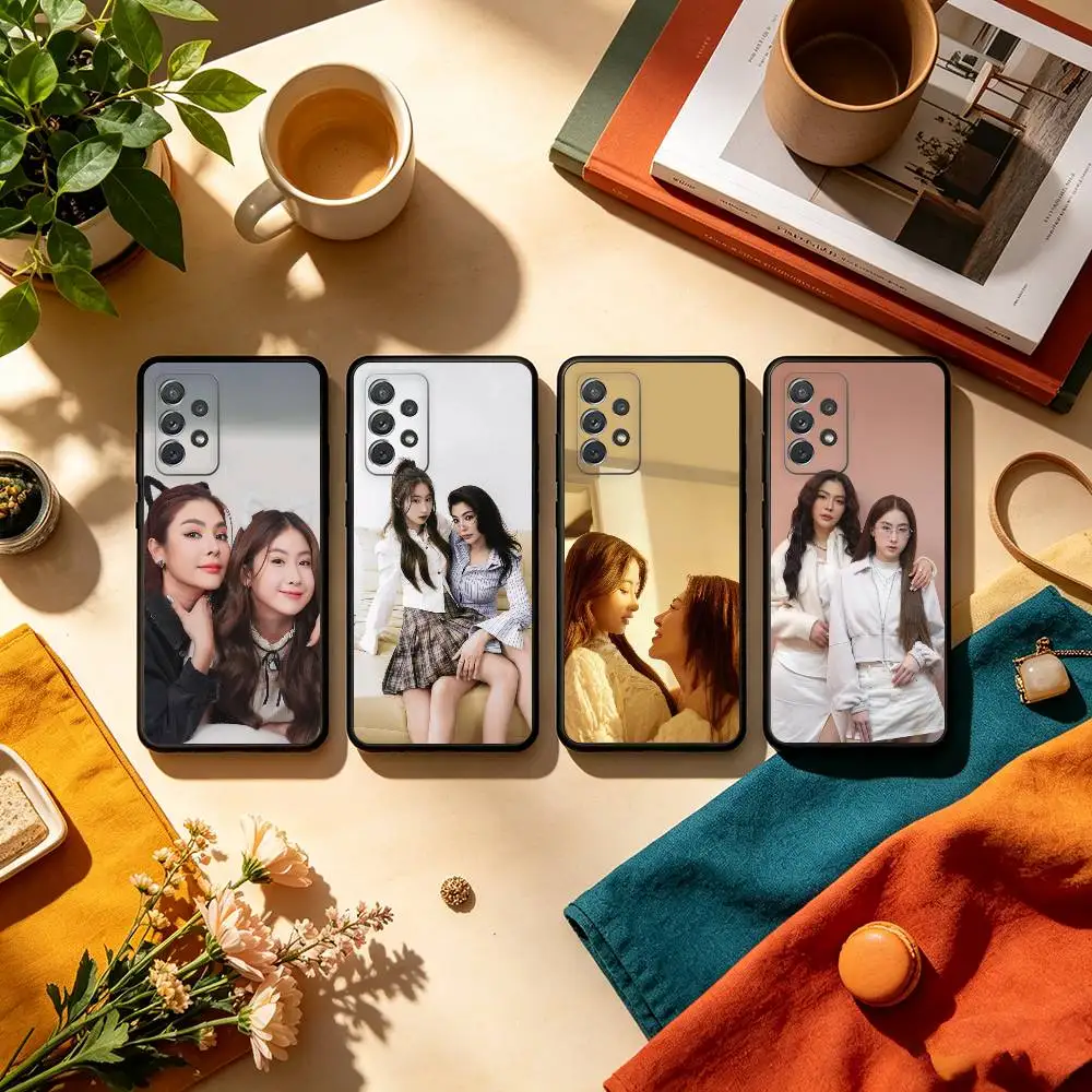 GL-CP F-FayeYoko TV BLANK Phone Case For Samsung Galaxy A73,A72,A71,A70,A53,A52,A51,Soft Silicone Black Cover