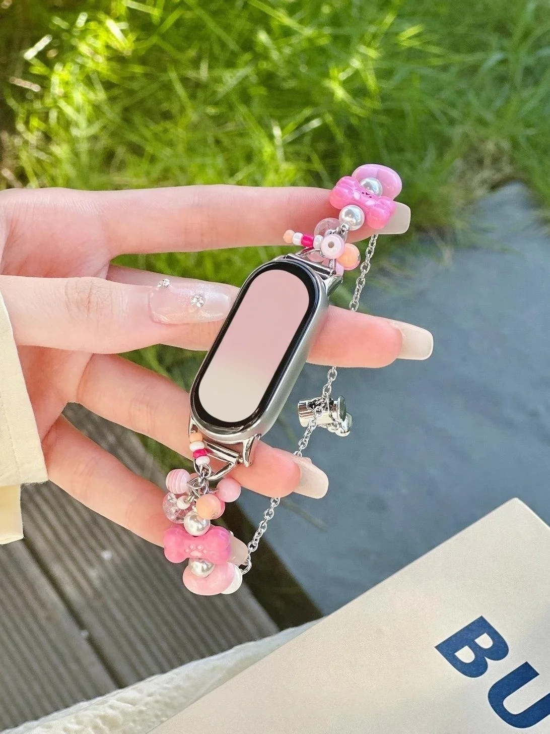 

Dog bone bead strap suitable Xiaomi Band 8Pro/9Pro，For Mi band 3/4/5/6/7，8/8NFC/9/9NFC/10/10NFC，For Redmi Watch5/4