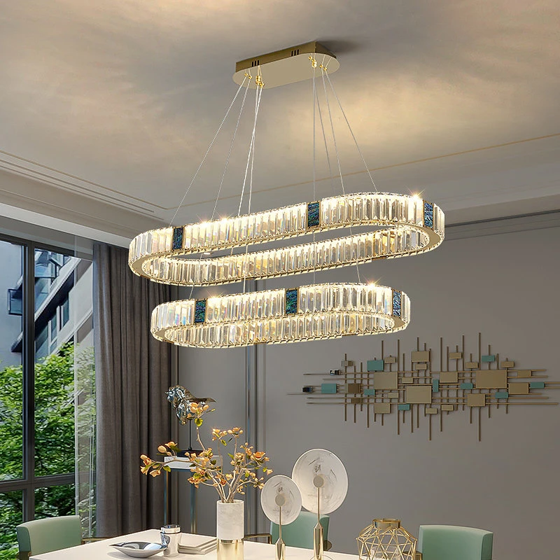 Home decorationPendant lights, luxury crystal living room chandelier, bedroom Pendant lamp, ceiling light, indoor lighting