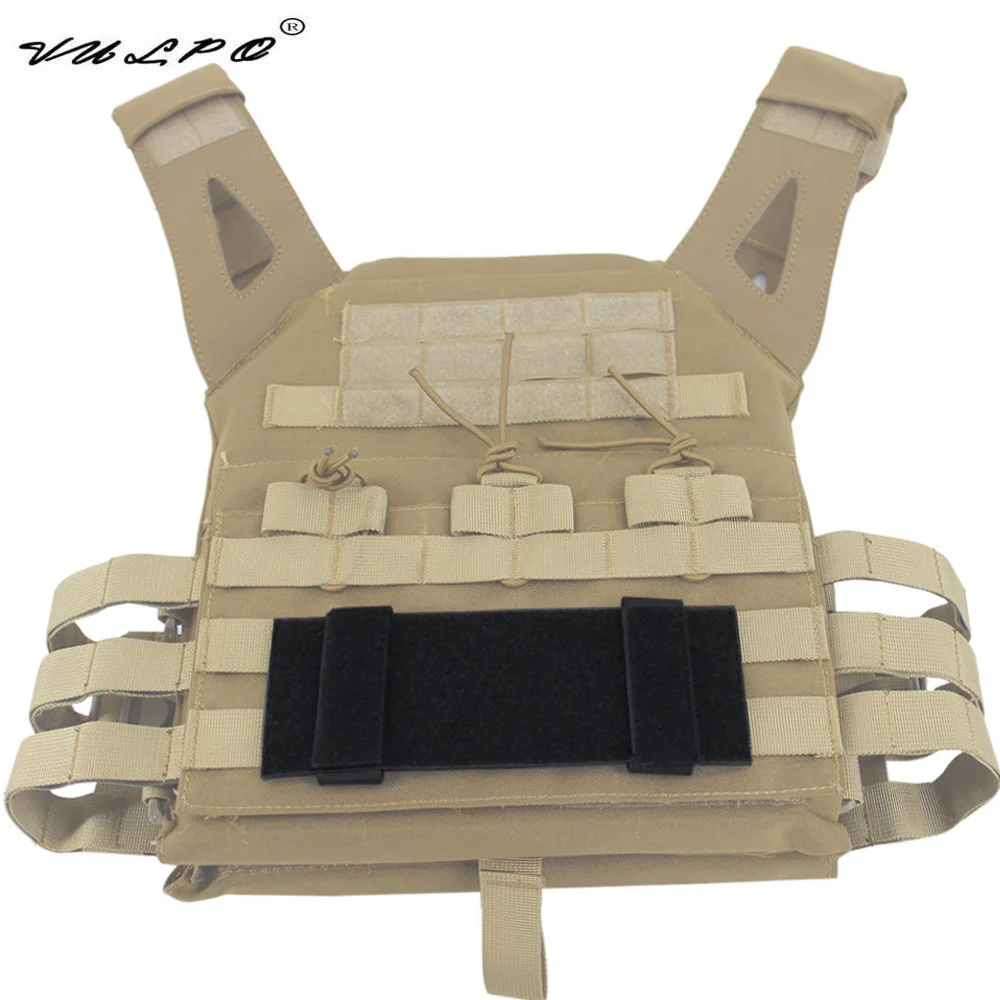 VULPO New Tactical Vest Patch Molle Adapter Panel Hook&Loop Converter Ribbon For Attching ID Patches DIY Patch Badge