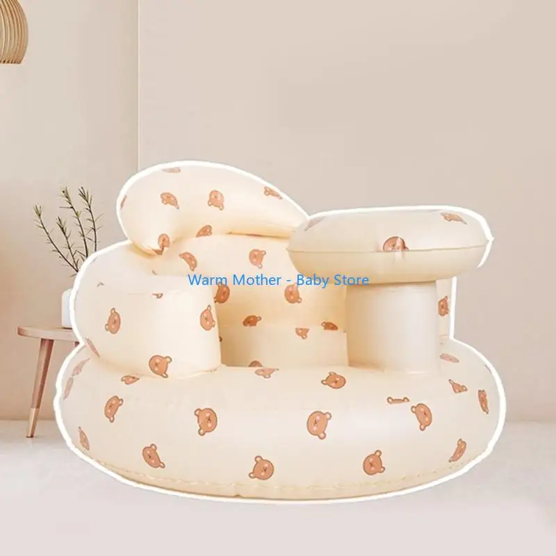 كرسي أطفال قابل للنفخ كرسي سباحة للأطفال مناسب للسفر حوض استحمام PVC البراز الرضع أريكة صغيرة قابلة للطي 57QE #1