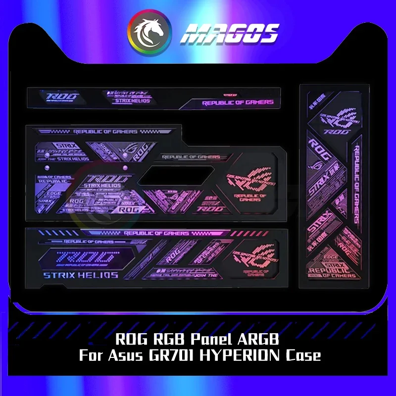 

Asus GR701 ROG HYPERION Case RGB Panel ARGB 4Pcs Kit Support MB 5V SYNC(Case Not Included),New Arrival