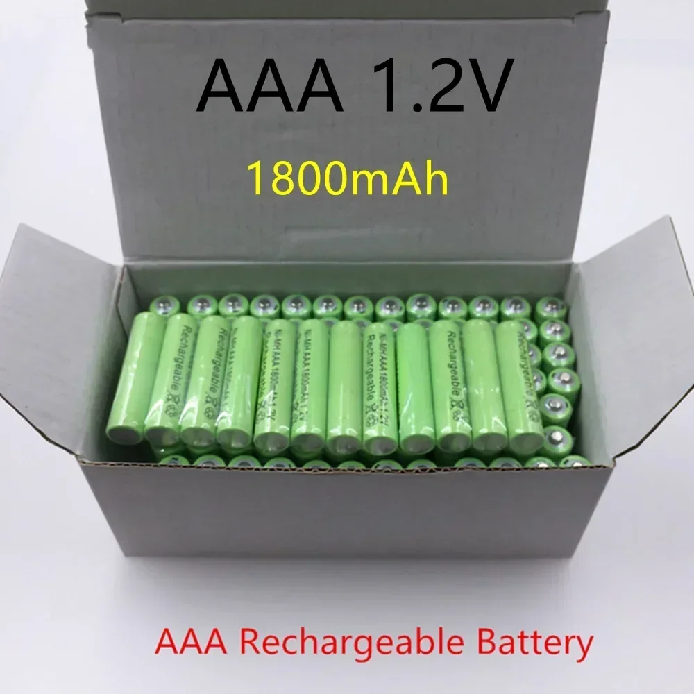100% New AAA 1800mAh Ni-MH 1.2V Rechargeable Battery AAA Battery 3A  Ni-MH Battery For Camera Toy