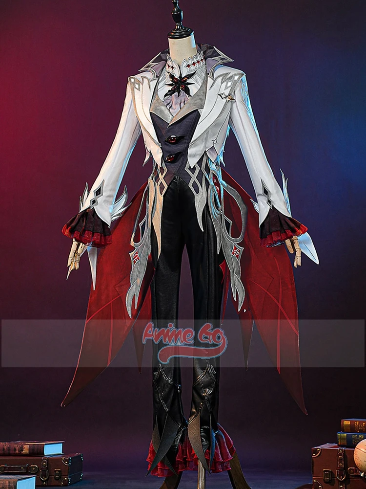 Arlecchino-Genshin Impact Cosplay Traje para Mulheres, Uniforme Atualizado, Roupa Halloween, C08693-AAA