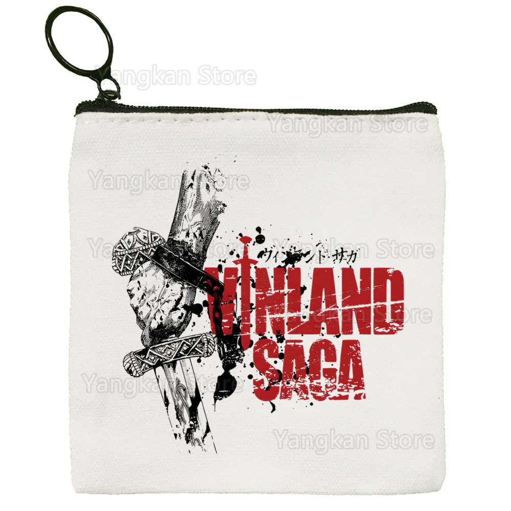 

Кошелек-монетница Vinland Saga Wears, коллекционная сумка из холста, маленький кошелек на молнии, ключница, подарок