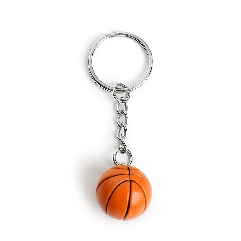 2cm/3.8cm Creative Practical Small Basketball Keychain Baseball Football Volleyball Shape Key Accessories Birthday Gift Jewelry