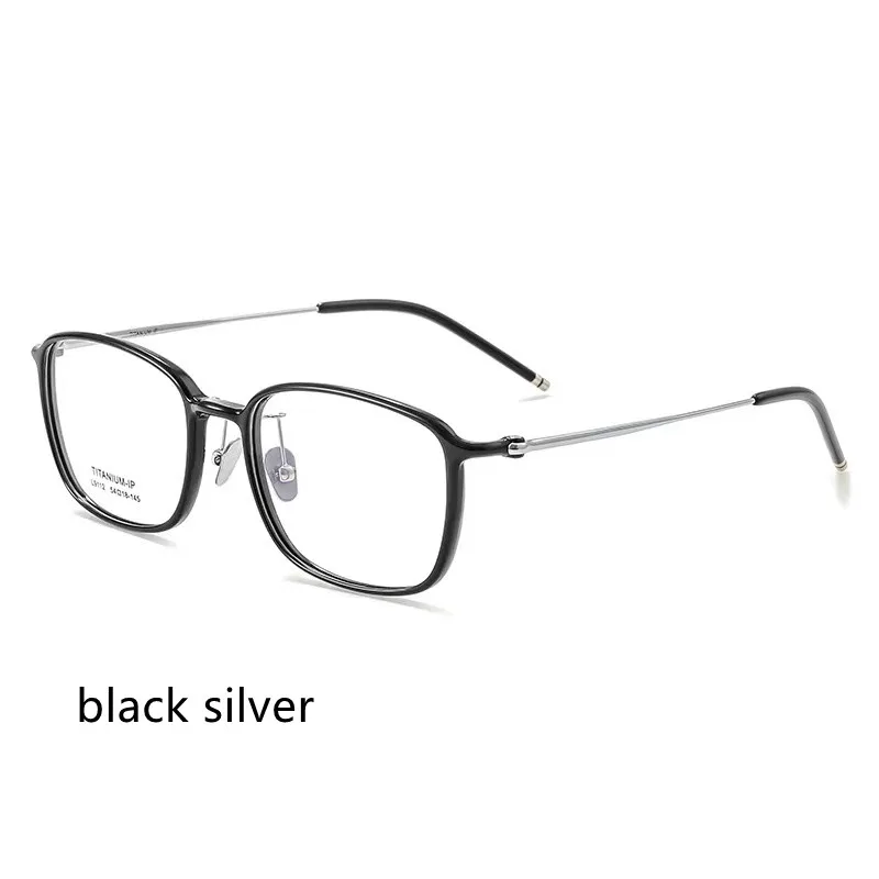 

54mm Ultra Light Square Eyeglasses Frame For Men And Women Titanium Flexible Legs With TR90 Rim Eyewear Spectacles Frame 9112