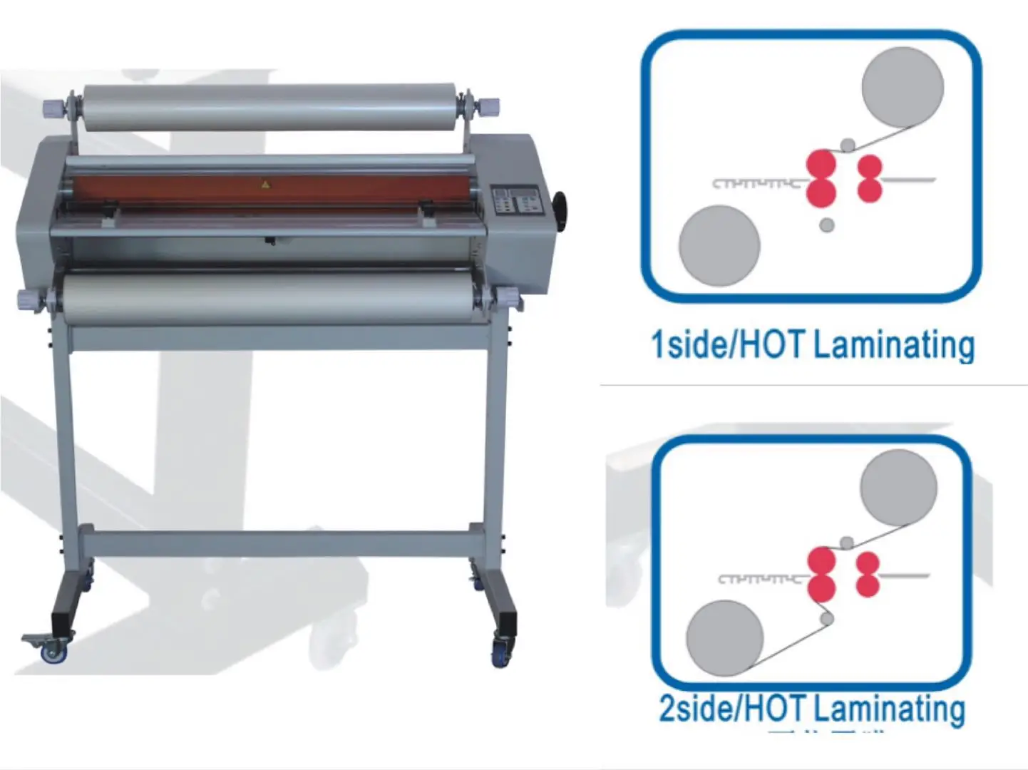 FM-650 High Quality Laminator Machine Automatic A1 24 Inch Single or Double Sides Cold and Hot Roll Laminating Machine