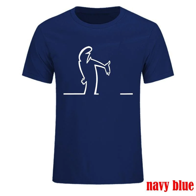 Balum La Linea Funny Pure Cotton Cartoon Printed T-shirt Summer New Trend Men's and Women's Casual Loose Round Neck T-shirt