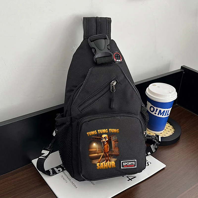 

Italian Brainro Series Shoulder Bag Student Multifunctional Chest Bag Hot AI Animals Fashion Women Man Small Backpack Gifts