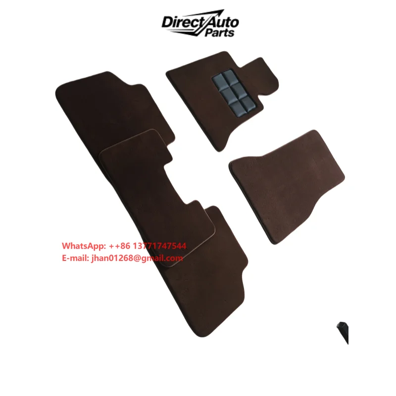 Premium 100% Wool Car Mats for 5 Series LWB Sedan 20mm Plush Carpet Factory Direct Supply