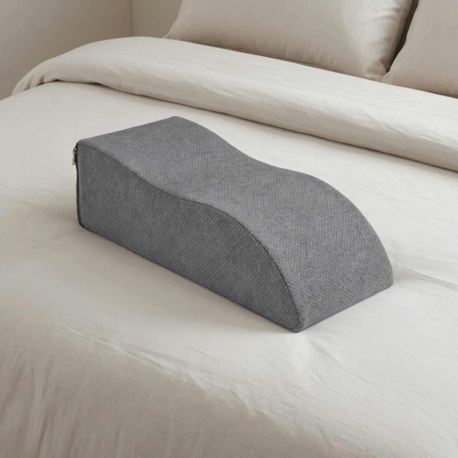 Leg-Elevation Cushion Washable S-Shaped Leg Support Cushion Inclined Wedge Pillow Skin-Friendly Lightweight