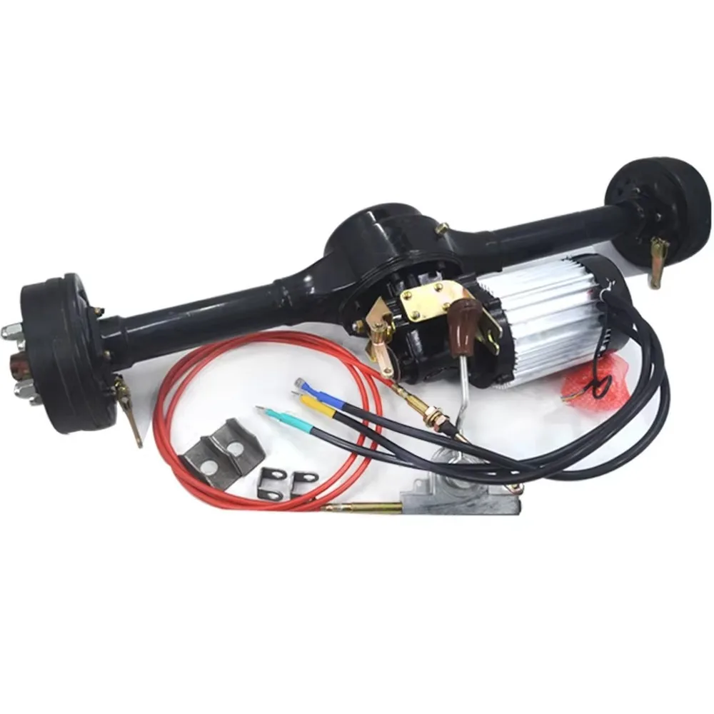 48V 2200W Electric Tricycle Rear Axle Assembly Drum Brake Climbing Motor for Three Four Wheeler Heavy Duty