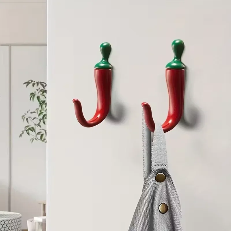 10PC Pepper Shaped Wall Hooks  - огляд і ціна Home Bathroom Organizer