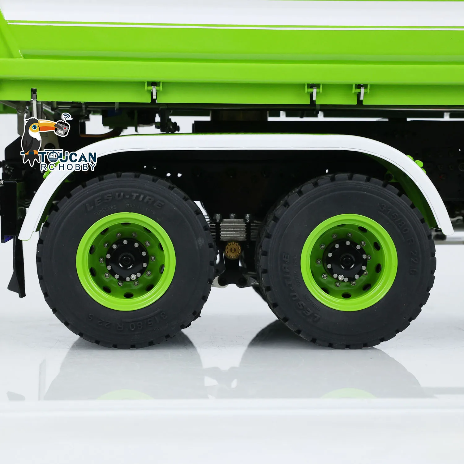 

RTR 770S LESU RC Hydraulic Dump Truck 6x6 1/14 Remote Control 3 Ways Tipper Dumper 3 Speeds Vehicle Light Sound Set Smoking Unit