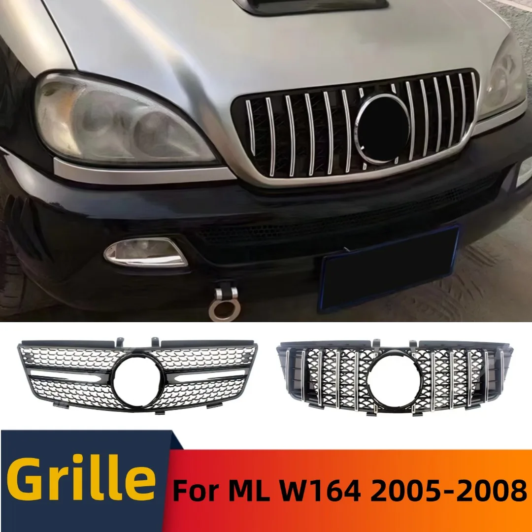 

Аксессуары для тюнинга переднего бампера для Mercedes Benz ML W164 2005-2008 ML300 ML350 ML500 ML550 GT Diamond Style Body Kit