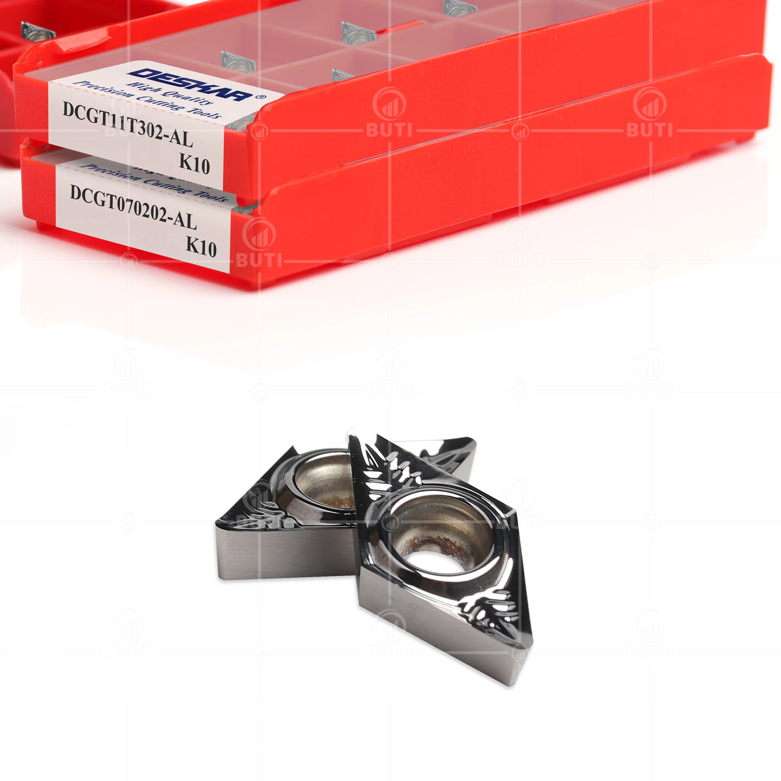 Deskarar-torno de cuchillas de torneado para aluminio, 100% Original DCGT 070202 DCGT070204 DCGT070208 AL K10 DCGT11T302 DCGT11T304 DCGT11T308