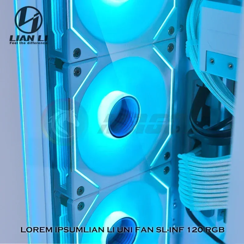 LIAN LI UNI FAN SL-INF 120mm Infinity Mirror ARGB Fan PWM Cableless Daisy-Chain L-connect Clutter-free Forward Blade